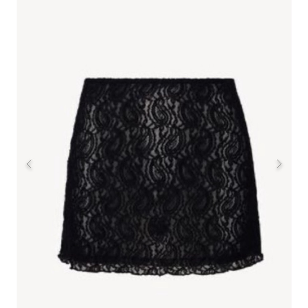 Realisation Paris Lola micro mini skirt lace sheer XS